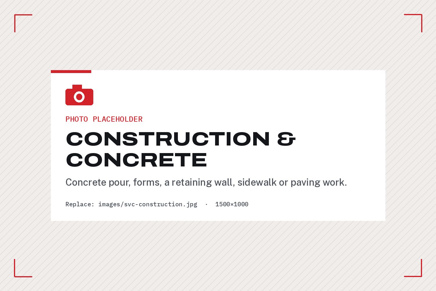 Concrete foundation and retaining wall construction